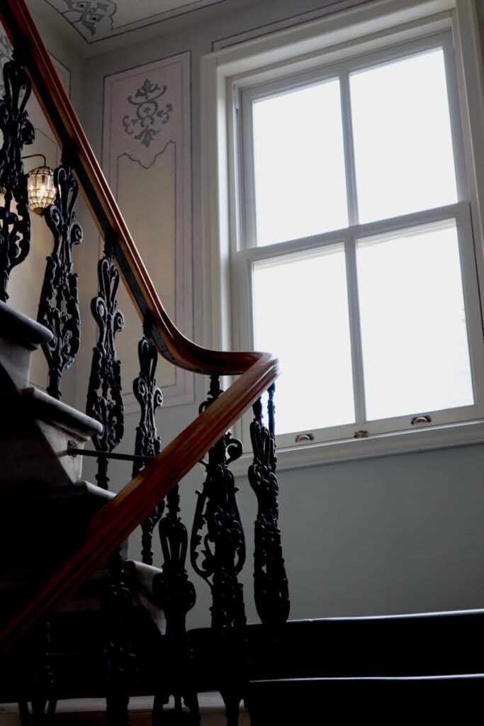 Vintage, Decorated Bars of Handrail